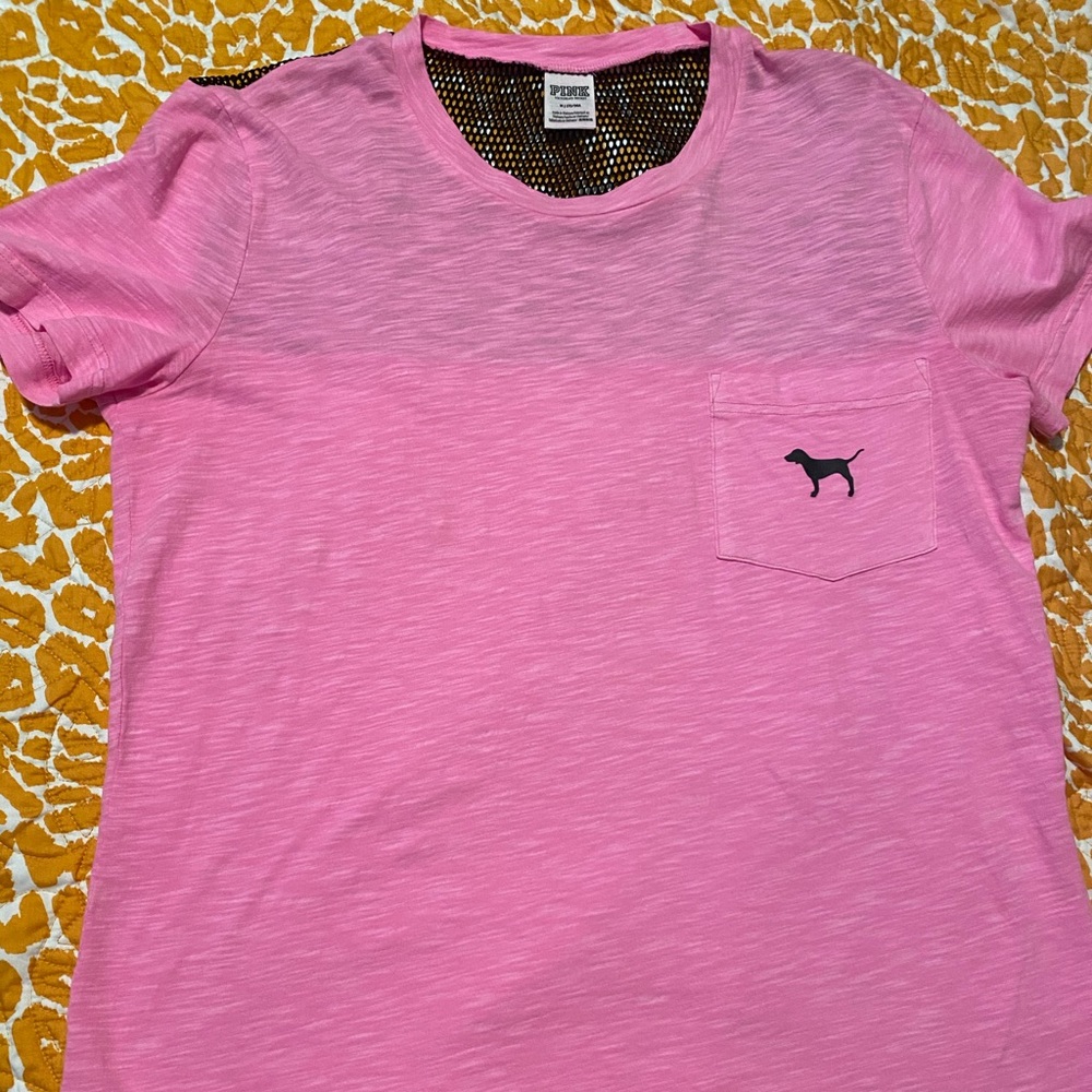 Victoria’s Secret PINK bright pink top.